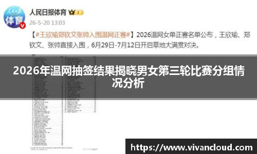 2026年温网抽签结果揭晓男女第三轮比赛分组情况分析